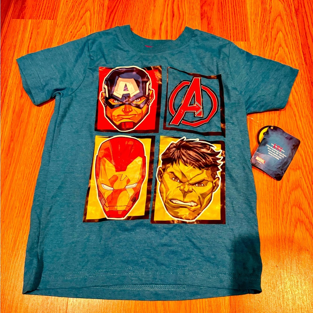 Marvel Boys Blue 5/6 T-Shirt